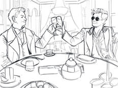 Good Omens - Added Character + Line Art ($45) Good Omens - Added Character + Line Art ($45)